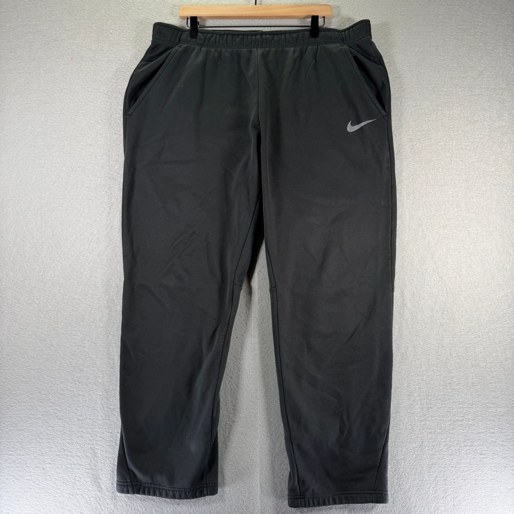 Nike Dri-FIT‎ Athletic Training Pants Sweatpants Mens 2XL Black Sportswear